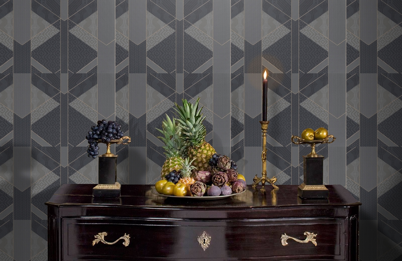 Обои 7004-20 фото в интерьере гостиной