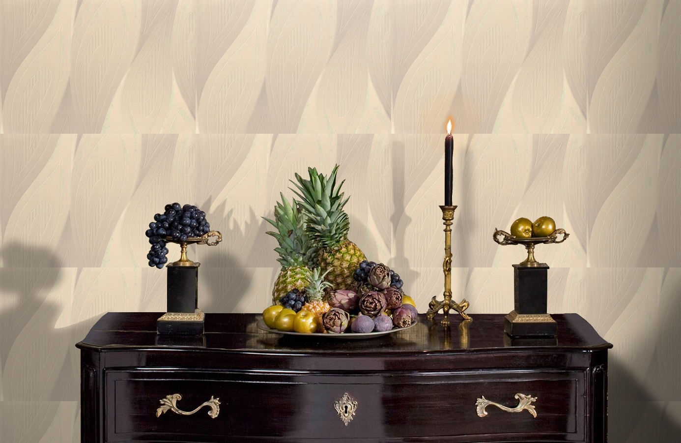 Обои 7005-01 фото в интерьере гостиной