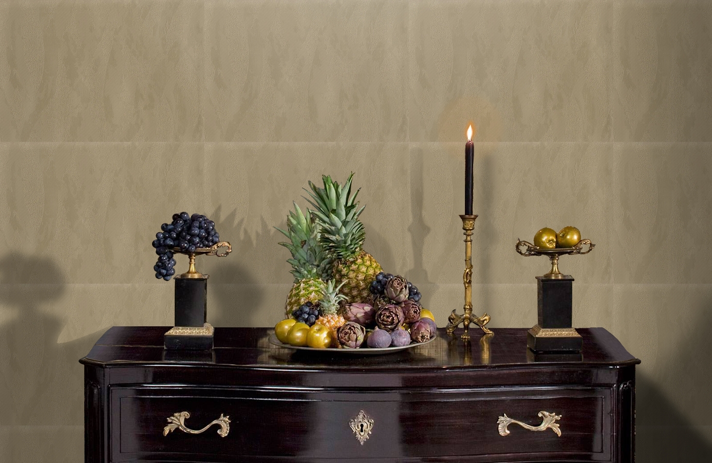 Обои 7012-12 фото в интерьере гостиной