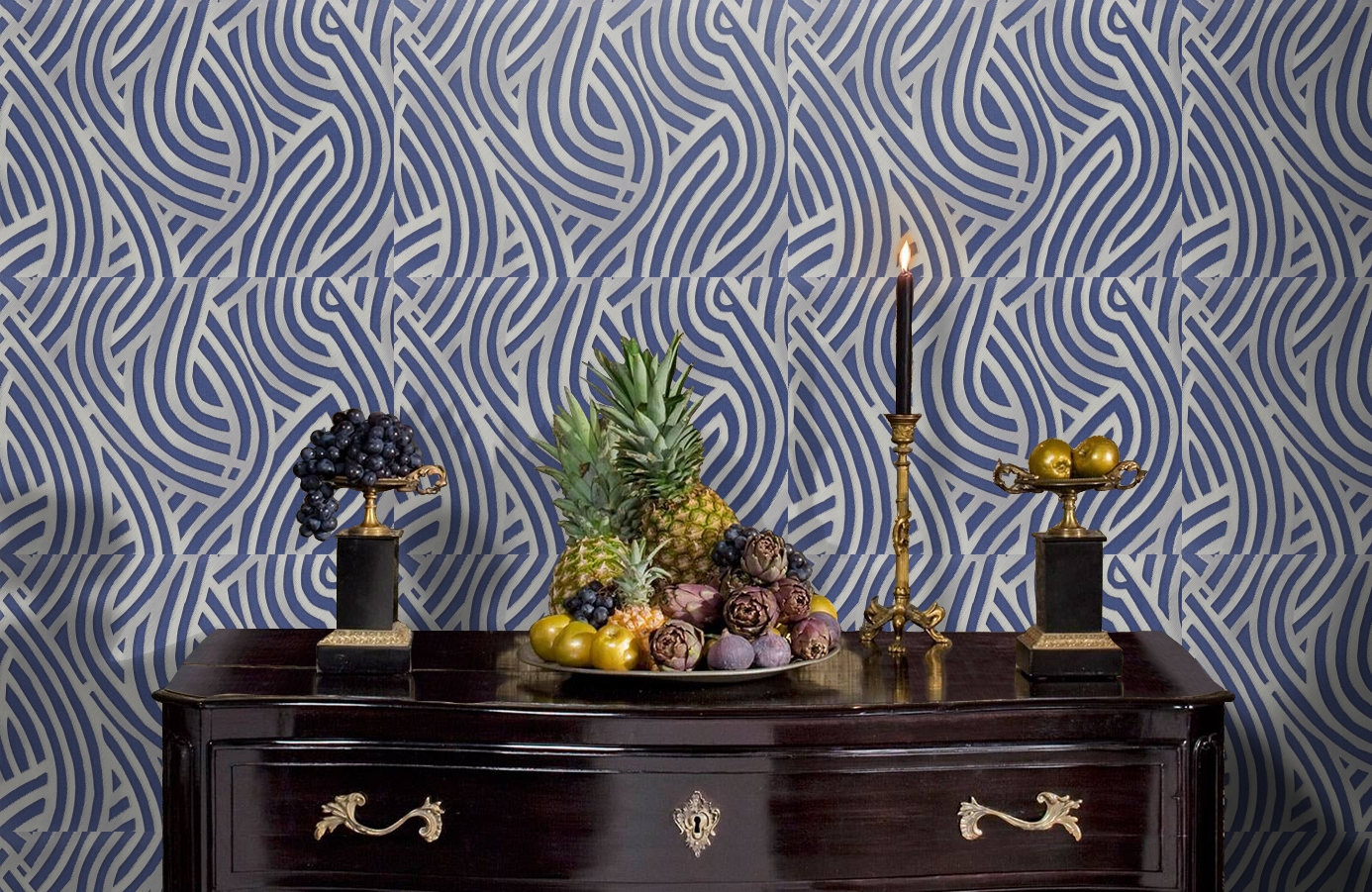 Обои 7015-20 фото в интерьере гостиной Обои 7015-20 фото в интерьере гостиной