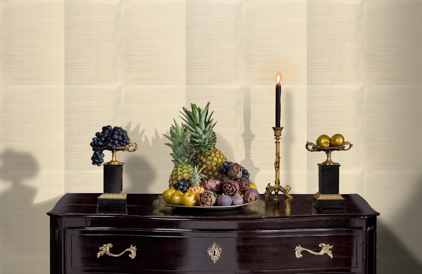 Обои 7016-01 фото в интерьере гостиной