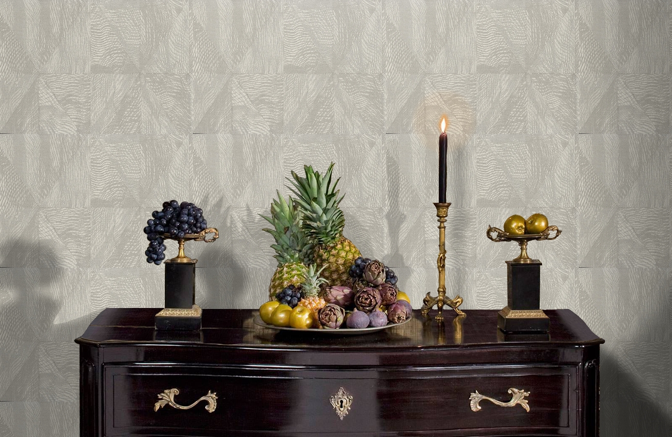 Обои 7026-10 фото в интерьере гостиной