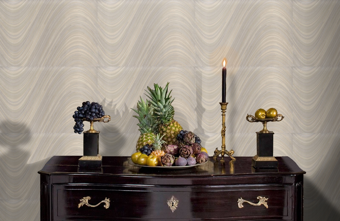 Обои 7029-01 фото в интерьере гостиной