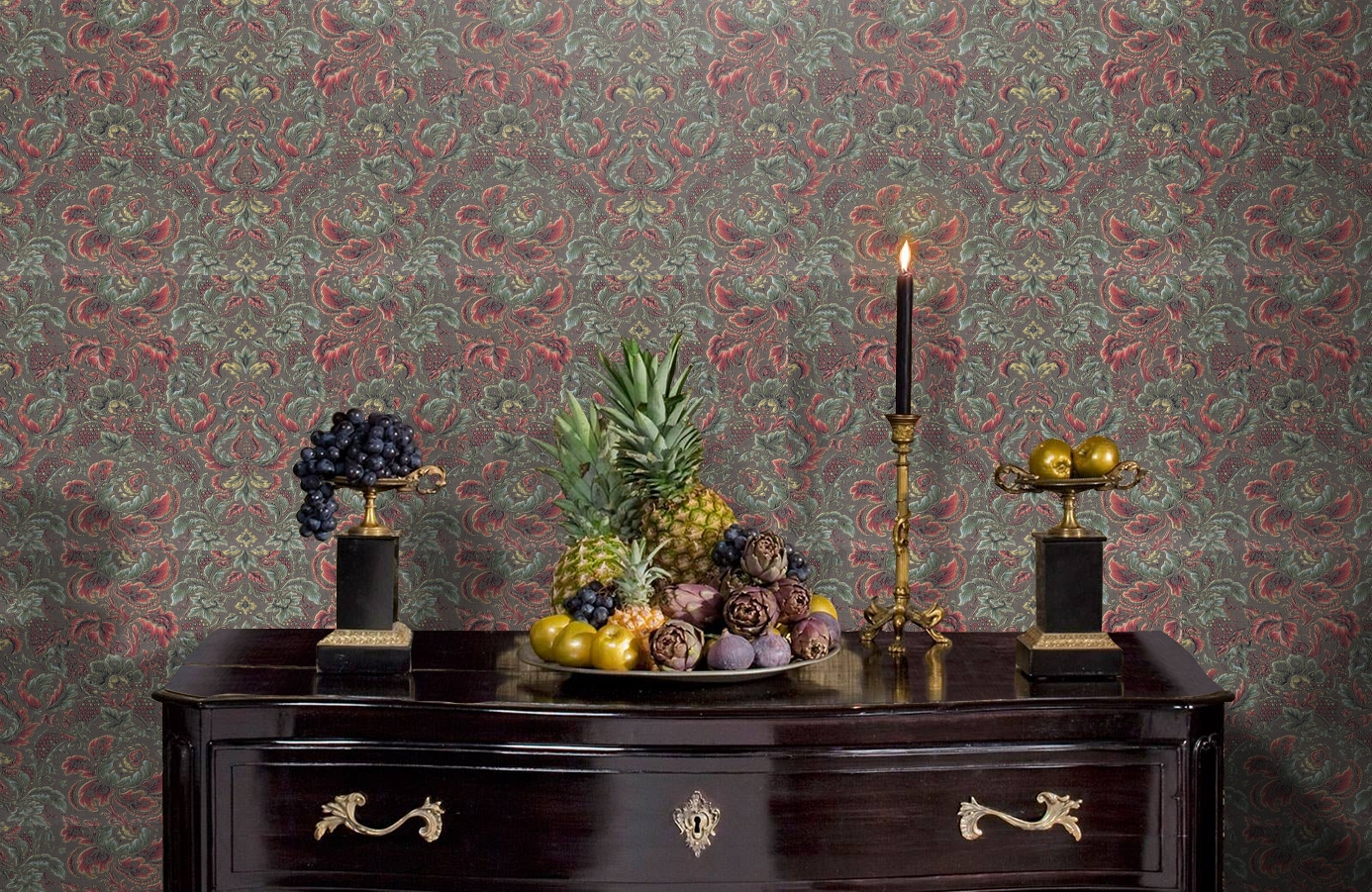 Обои 7031-07 фото в интерьере гостиной