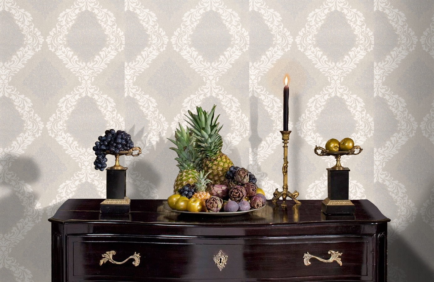 Обои 7036-02 фото в интерьере гостиной