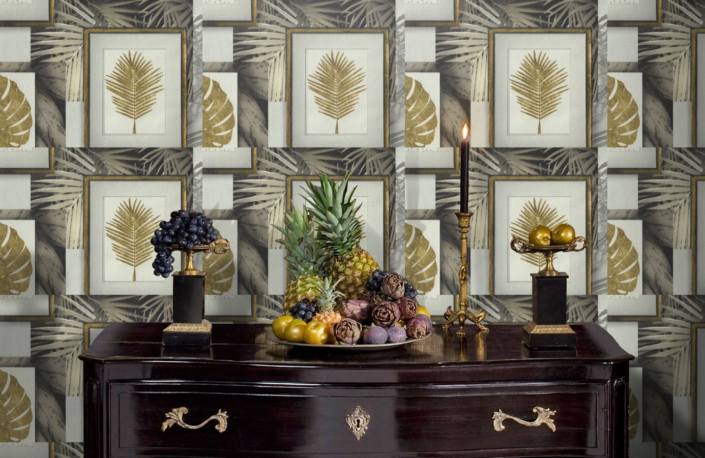 Обои 7043-22 фото в интерьере гостиной