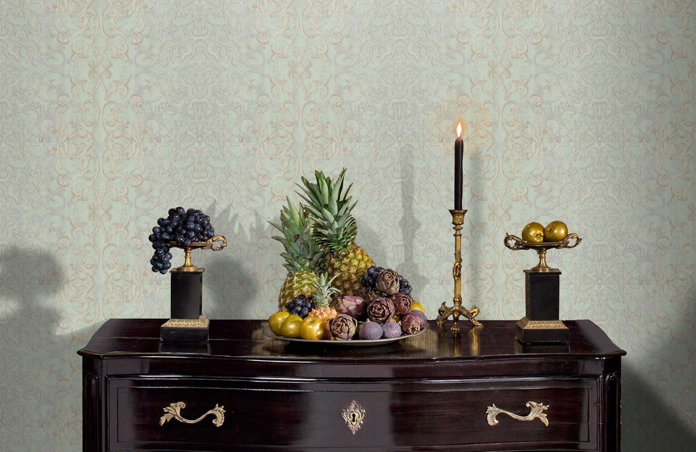 Обои 7047-04t фото в интерьере гостиной