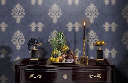 Обои 7053-20 фото в интерьере гостиной превью