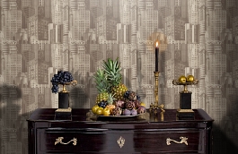 Обои 7062-12 фото в интерьере гостиной превью