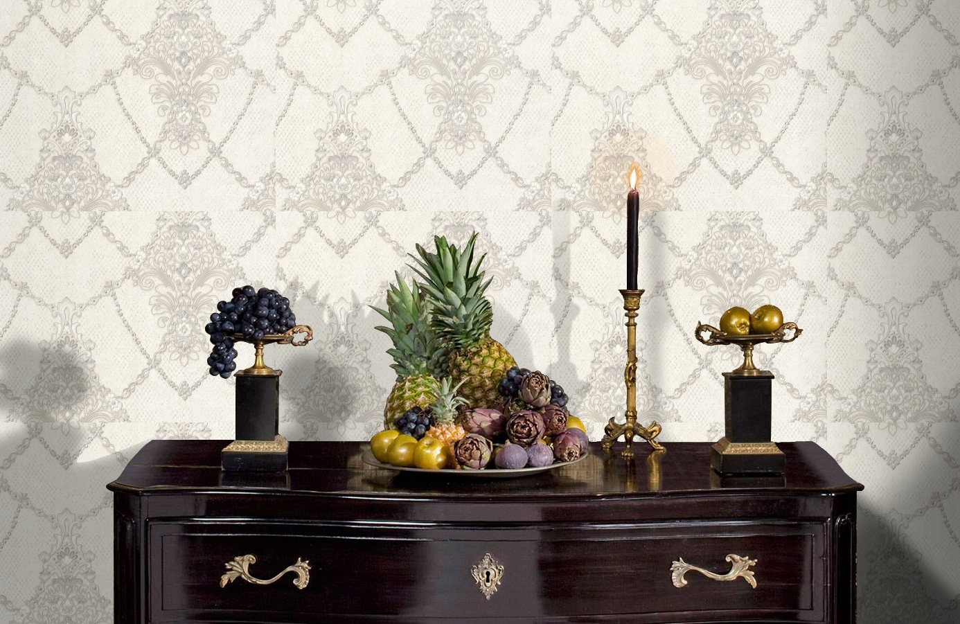 Обои 7064-00 фото в интерьере гостиной