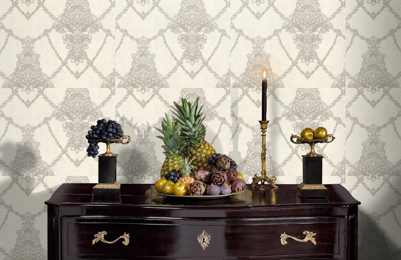 Обои 7064-17 фото в интерьере гостиной