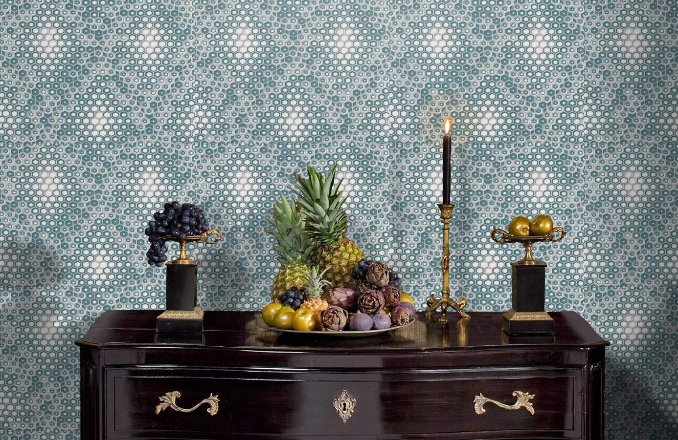 Обои 7076-09 фото в интерьере гостиной