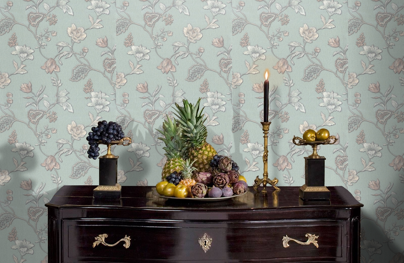 Обои 7080-04 фото в интерьере гостиной