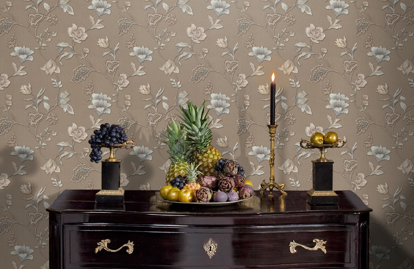 Обои 7080-12 фото в интерьере гостиной