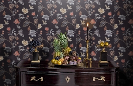 Обои 7080-20 фото в интерьере гостиной превью