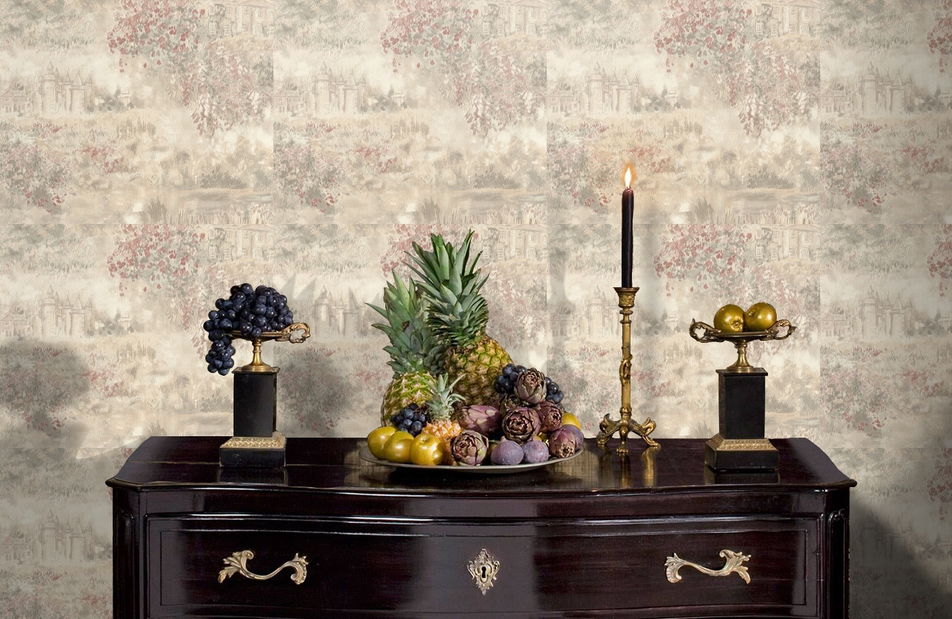 Обои 7084-02 фото в интерьере гостиной