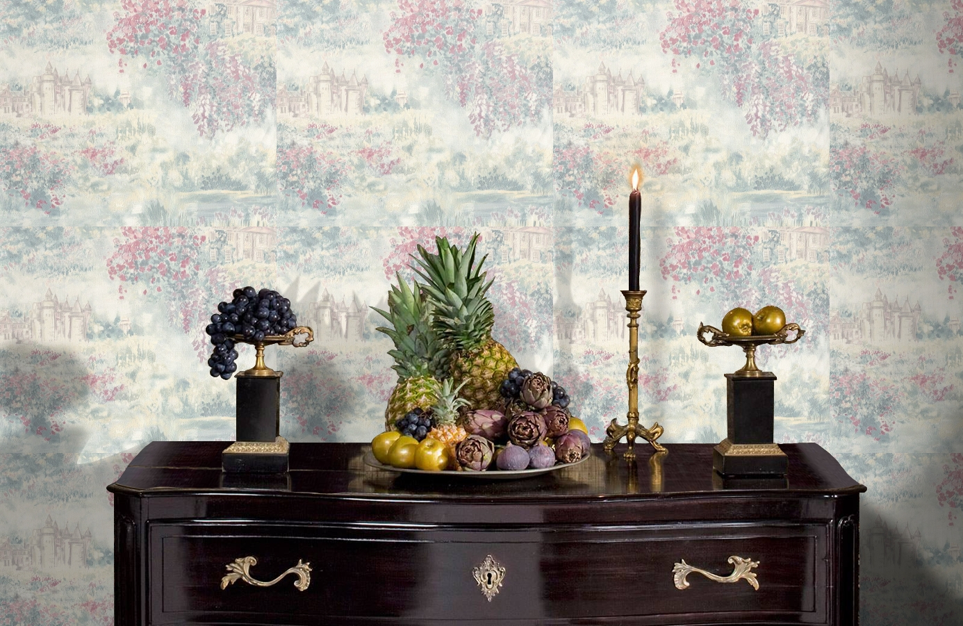 Обои 7084-04 фото в интерьере гостиной