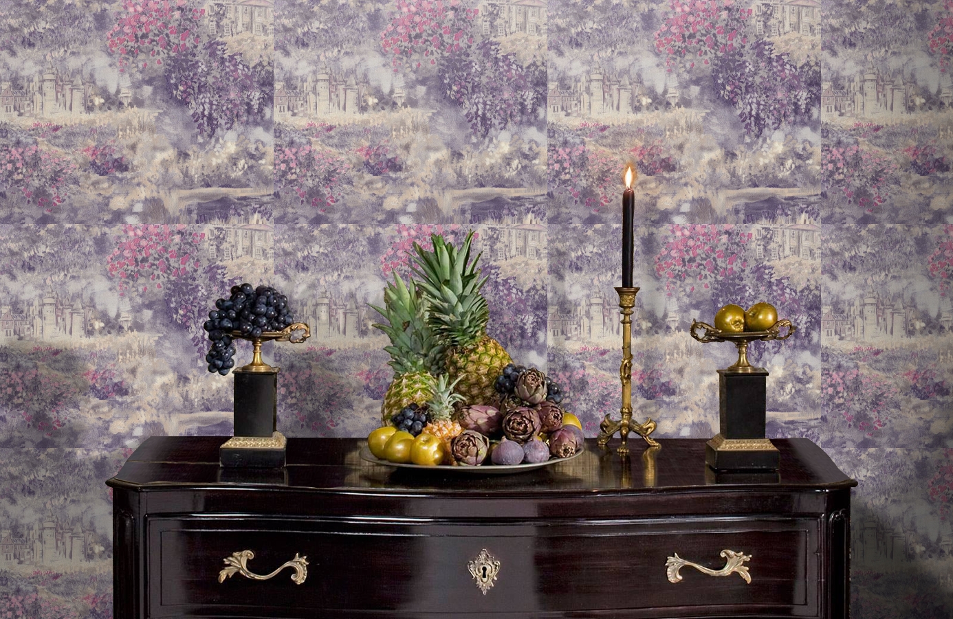 Обои 7084-18 фото в интерьере гостиной