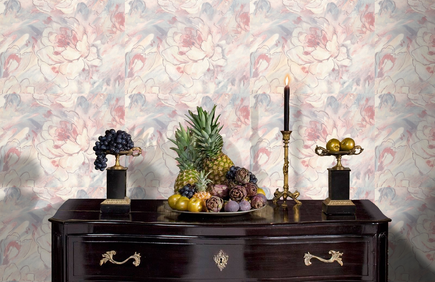 Обои 7088-20 фото в интерьере гостиной