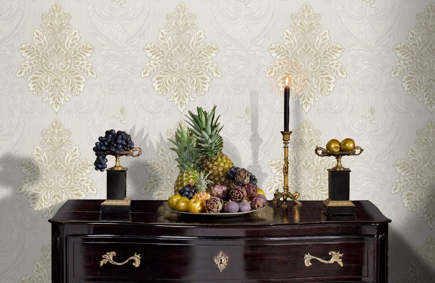 Обои 7098-11 фото в интерьере гостиной