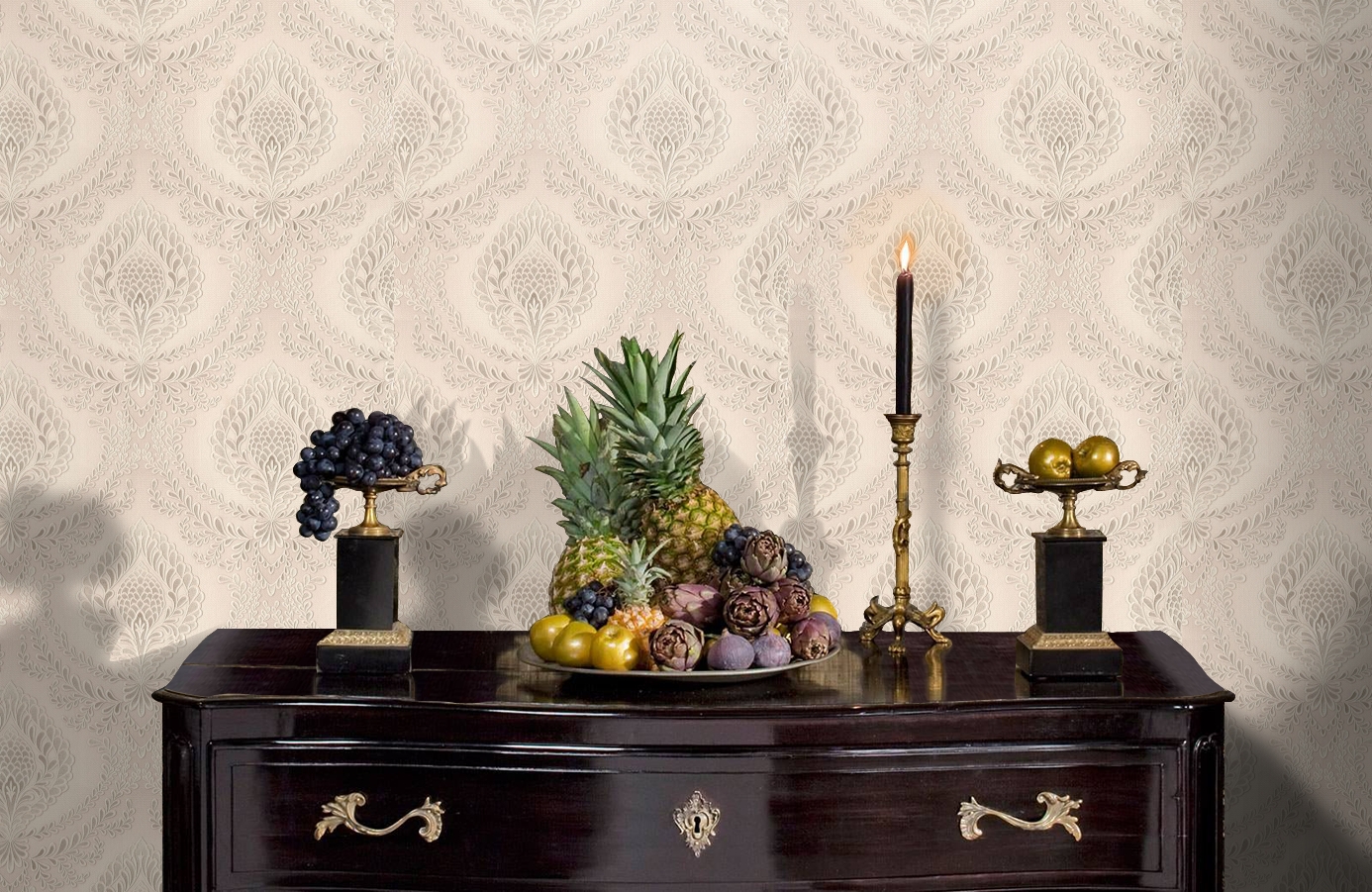 Обои 7107-01 фото в интерьере гостиной