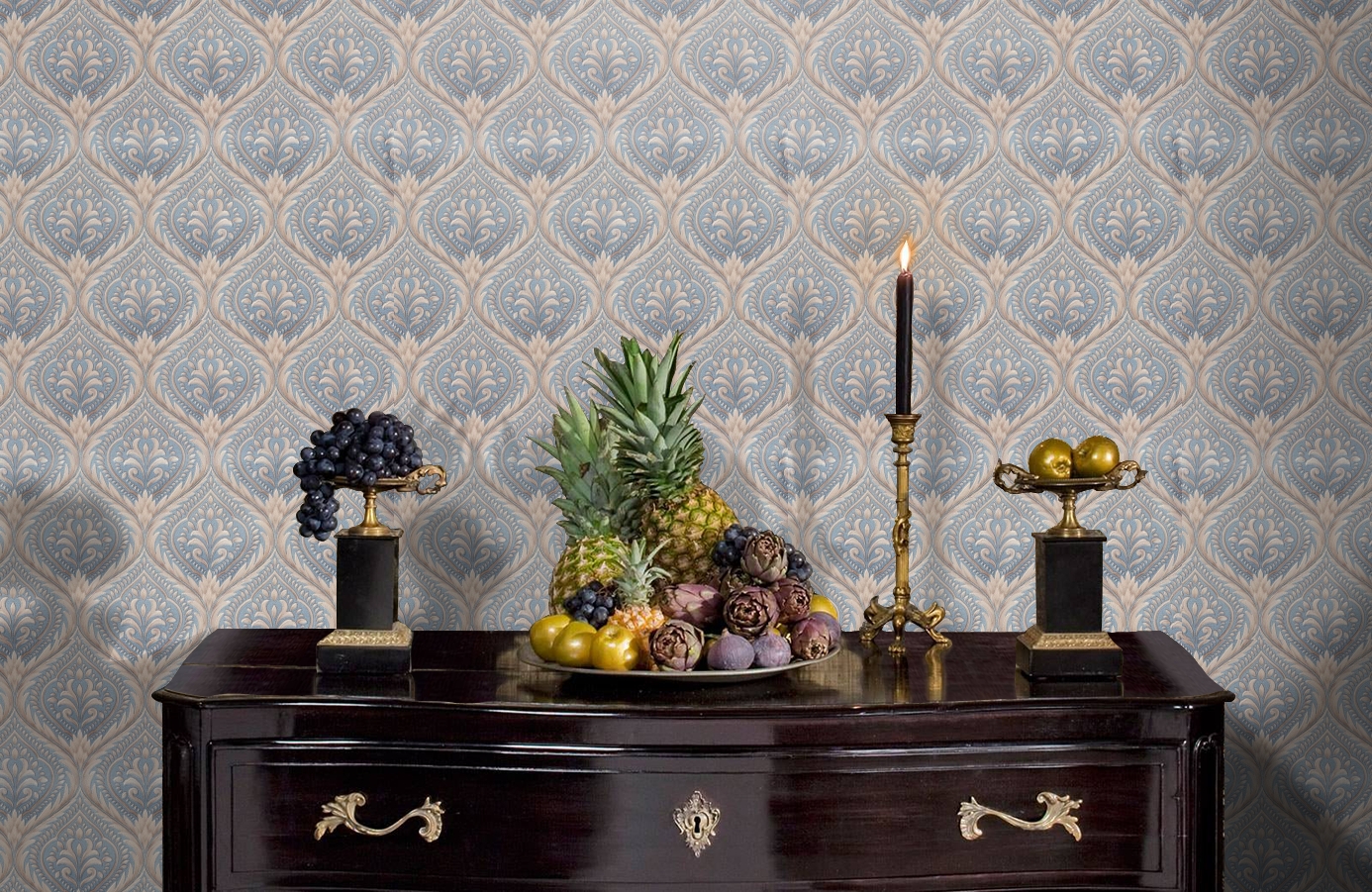 Обои 7108-03 фото в интерьере гостиной