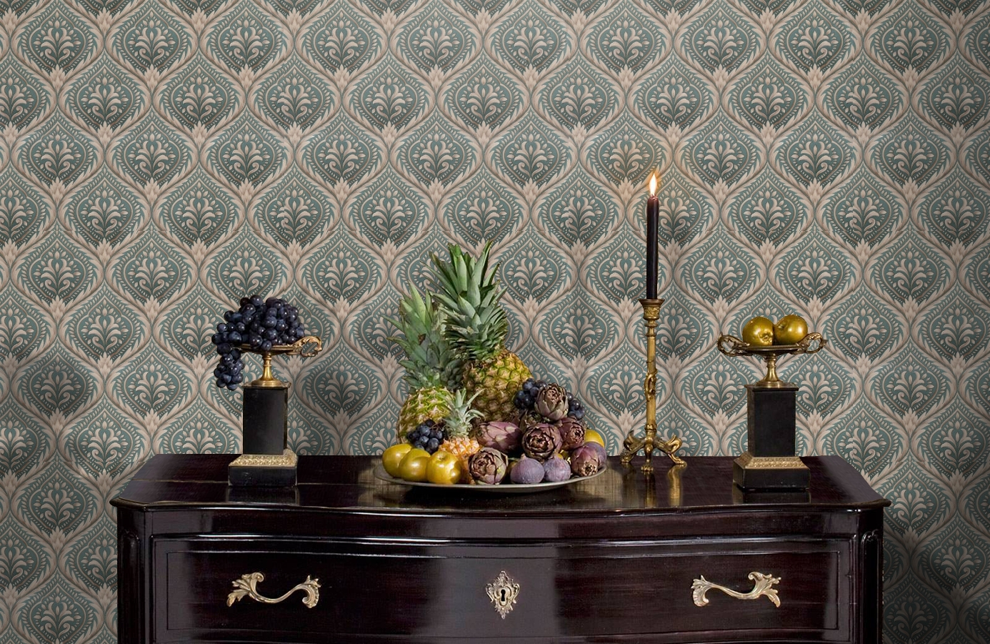 Обои 7108-04 фото в интерьере гостиной Обои 7108-04 фото в интерьере гостиной