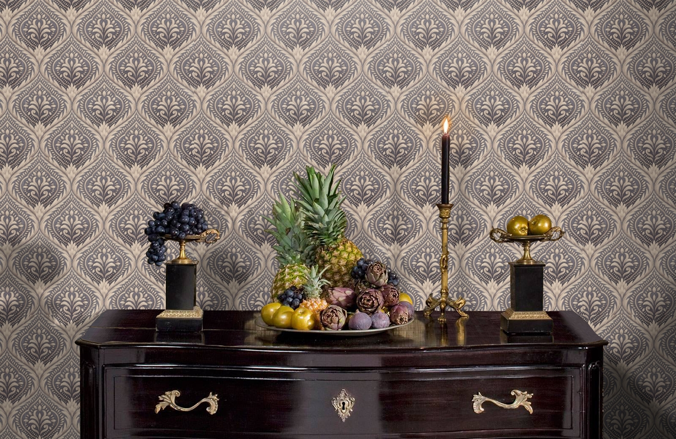 Обои 7108-23 фото в интерьере гостиной