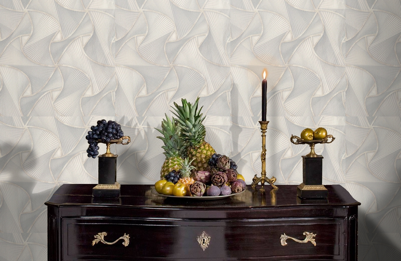 Обои 7111-11 фото в интерьере гостиной