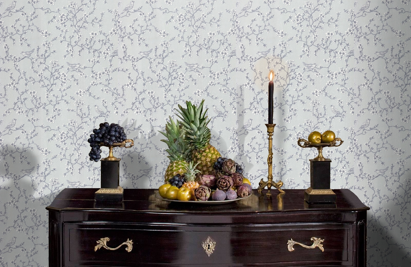 Обои 7165-25 фото в интерьере гостиной