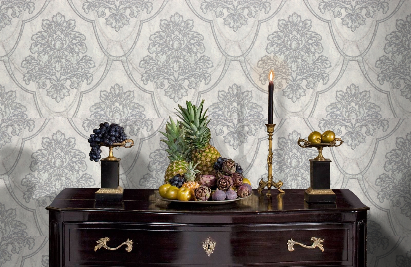 Обои 9128-17 фото в интерьере гостиной