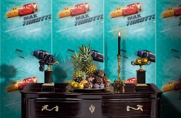 Обои E-D-005A фото в интерьере гостиной превью