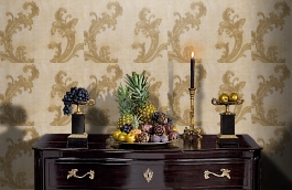 Обои R1927 фото в интерьере гостиной превью