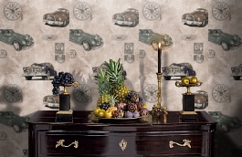 Обои 240191 фото в интерьере гостиной превью