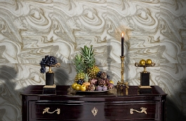 Обои 240314 фото в интерьере гостиной превью