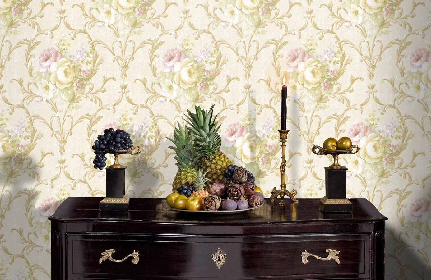 Обои VB3003 фото в интерьере гостиной