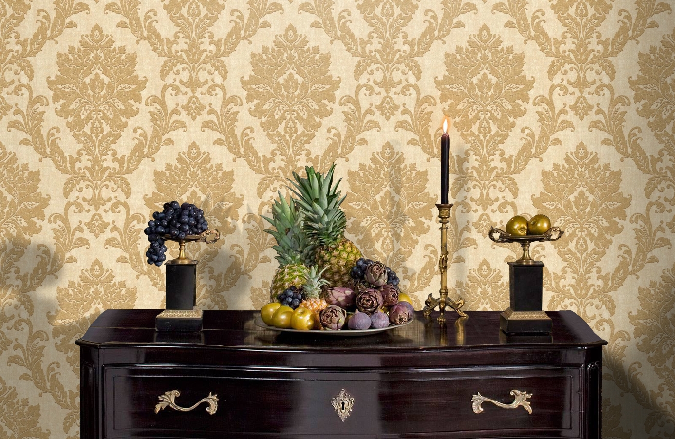 Обои VB3102 фото в интерьере гостиной