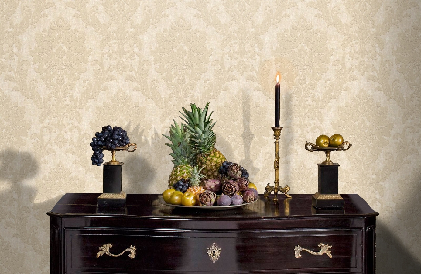 Обои VB3103 фото в интерьере гостиной