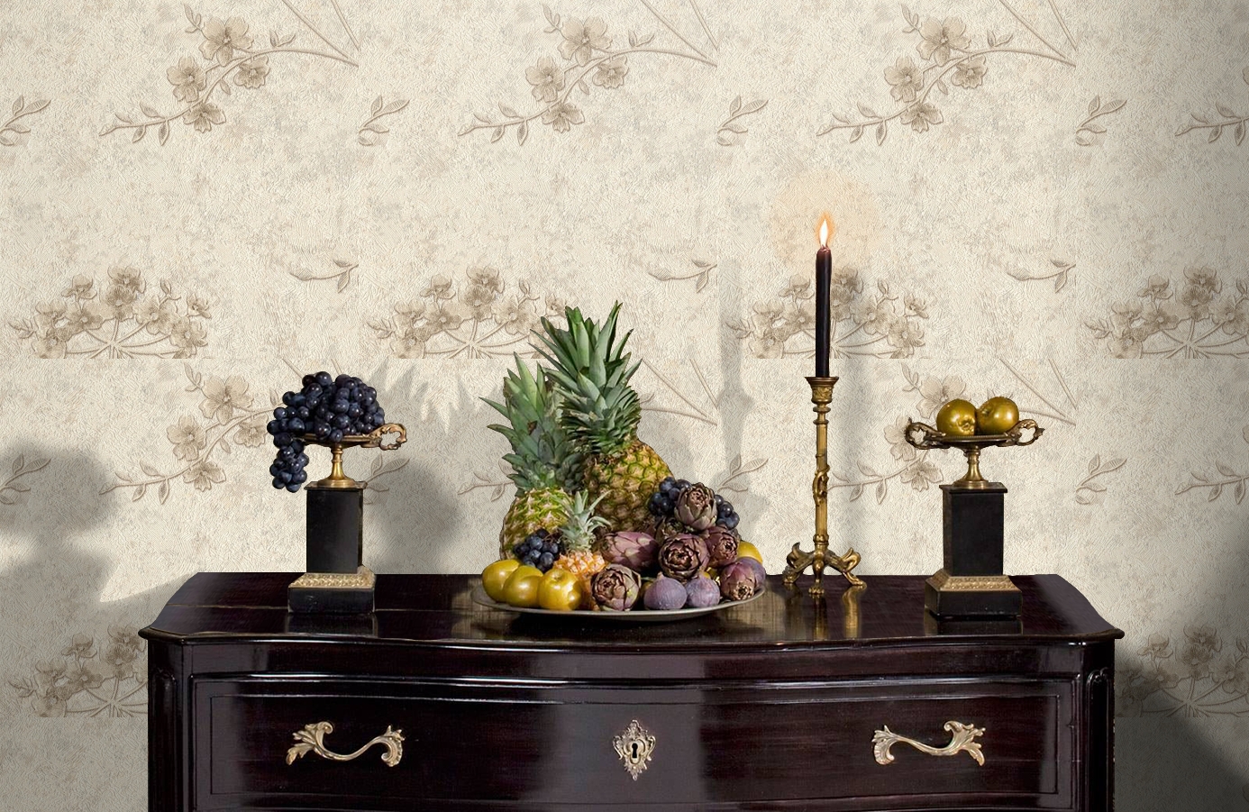 Обои 4080-4 фото в интерьере гостиной