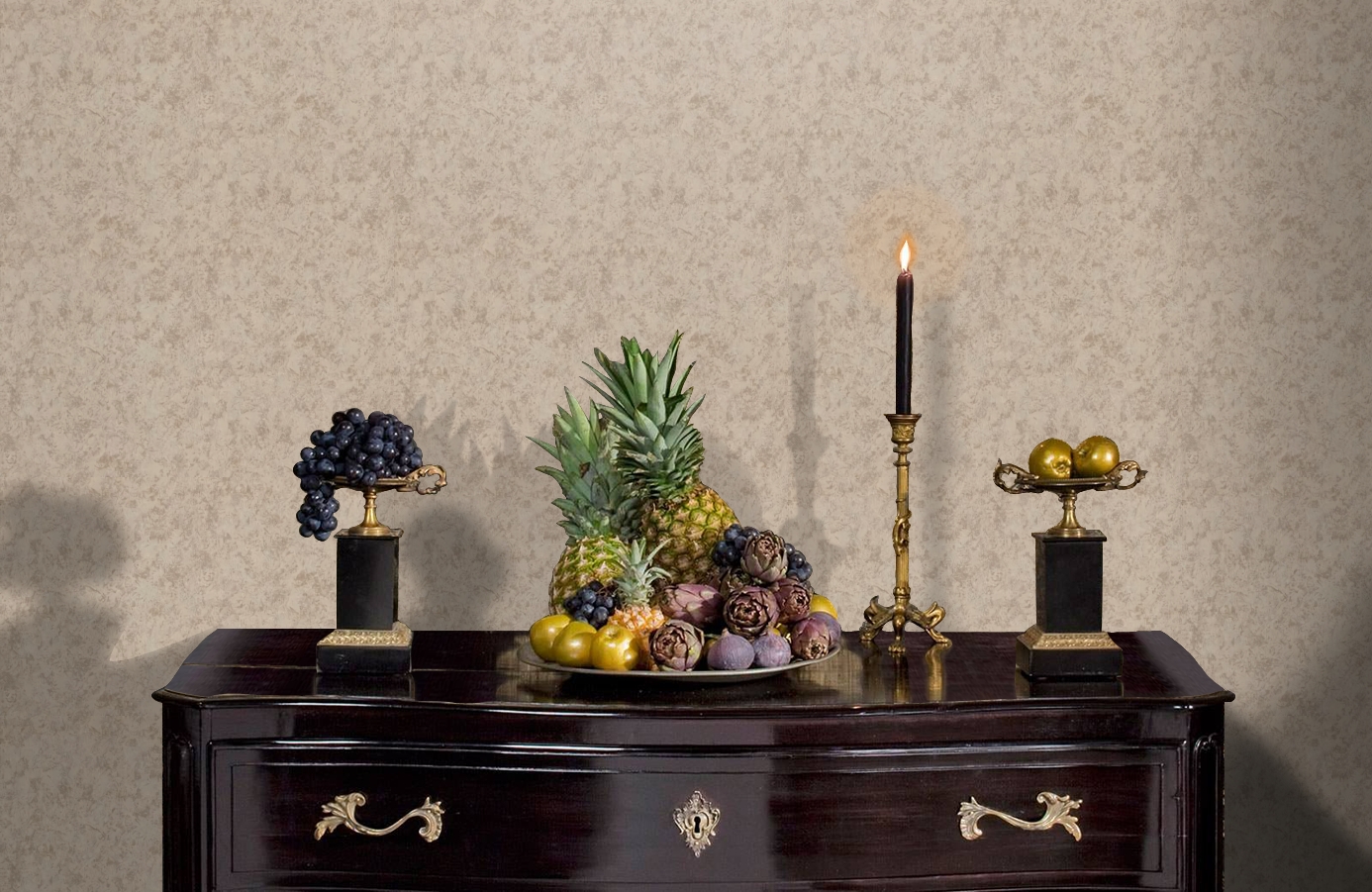 Обои 4081-3 фото в интерьере гостиной