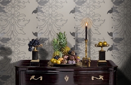 Обои 90002 фото в интерьере гостиной превью