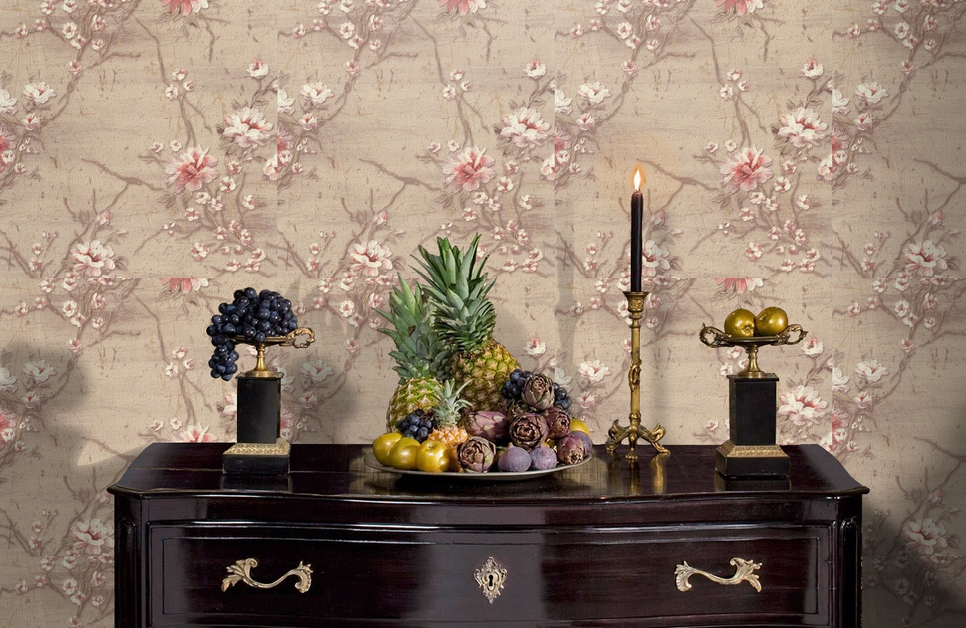 Обои 9076-02 фото в интерьере гостиной