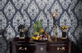 Обои 9082-20 фото в интерьере гостиной превью