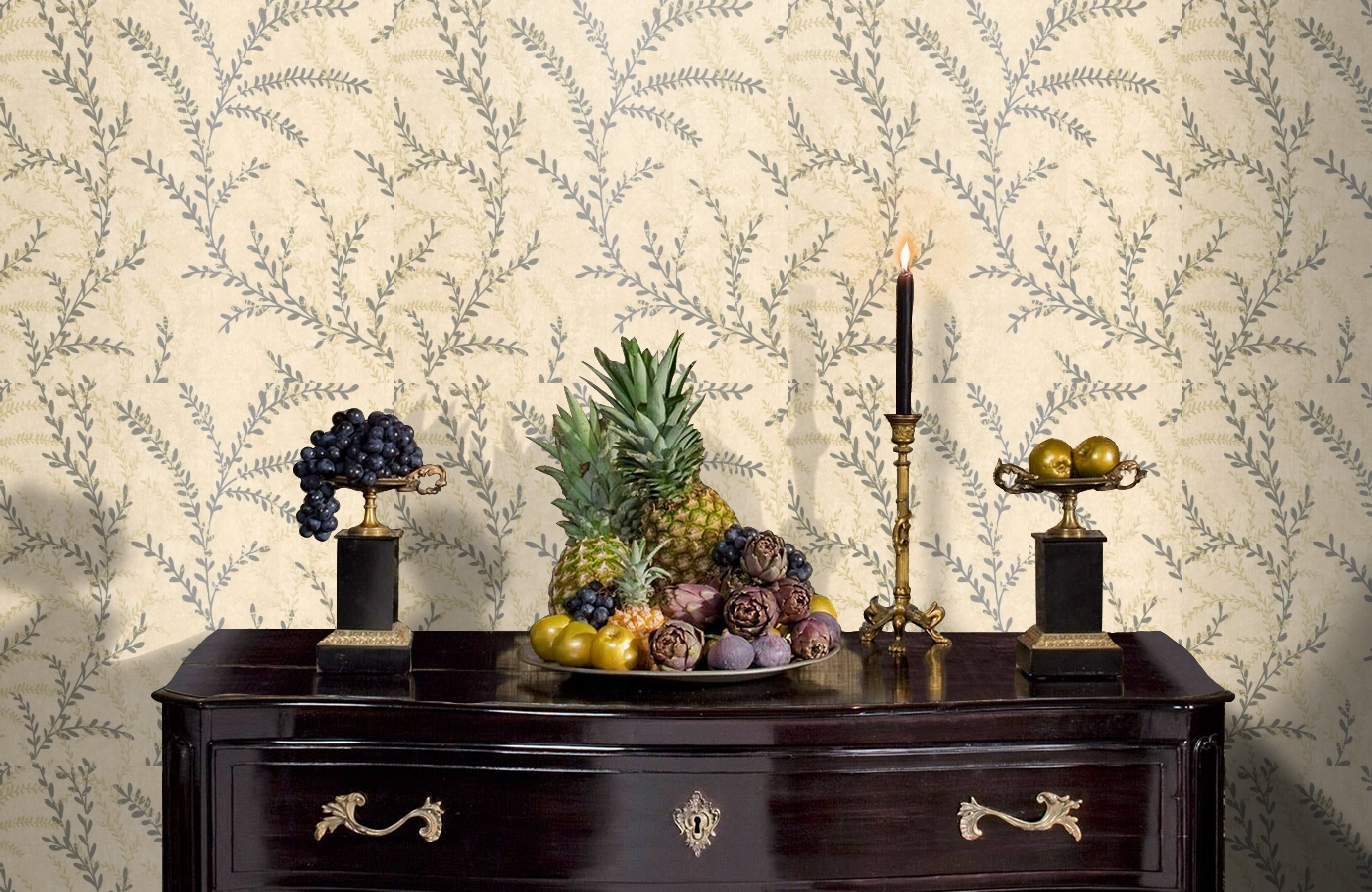 Обои 02503-52 фото в интерьере гостиной