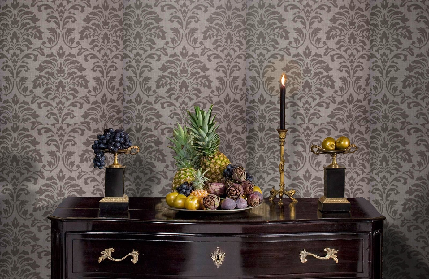 Обои 02574-12 фото в интерьере гостиной