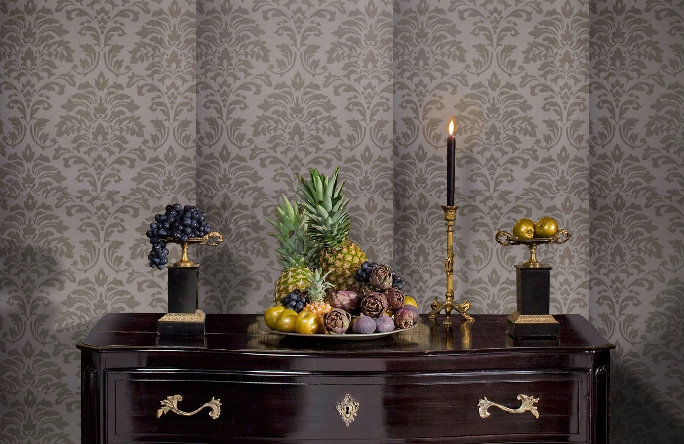 Обои 02574-32 фото в интерьере гостиной