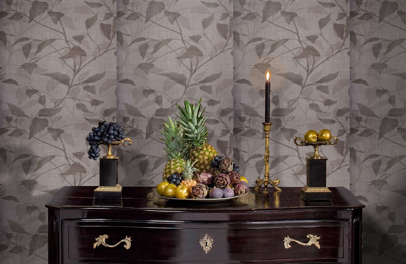 Обои 02575-12 фото в интерьере гостиной