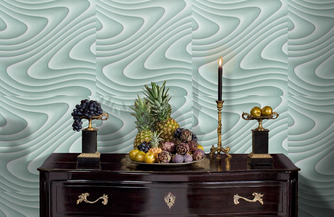 Обои 10270-05 фото в интерьере гостиной