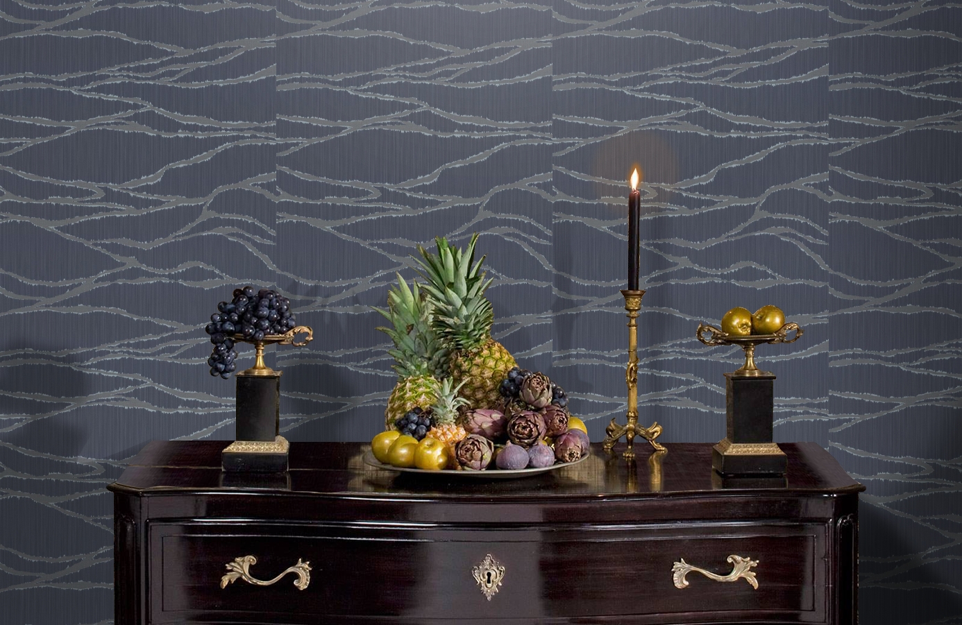 Обои 10271-06 фото в интерьере гостиной