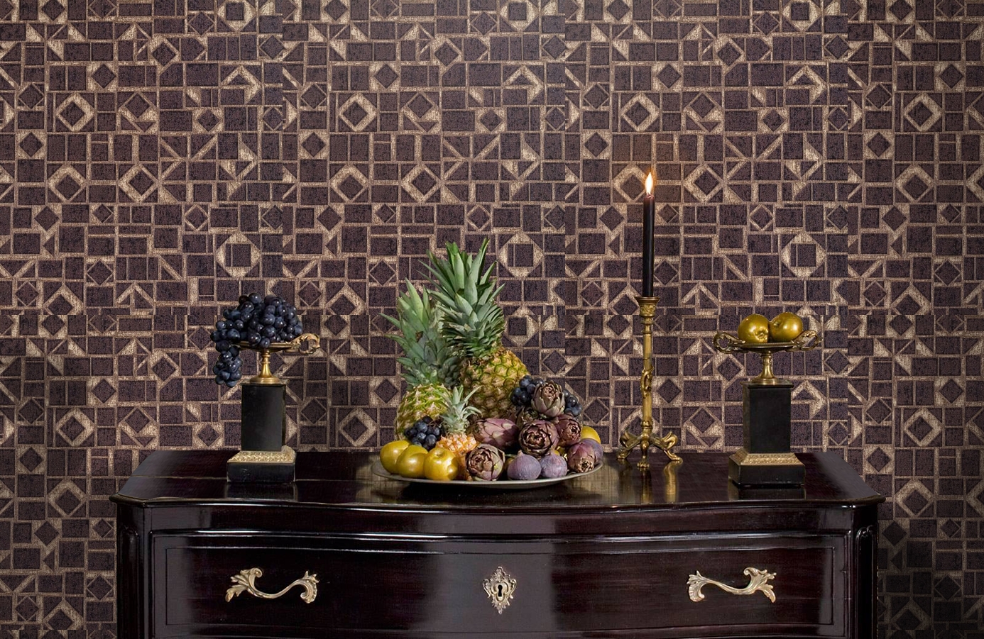 Обои 10359-04 фото в интерьере гостиной